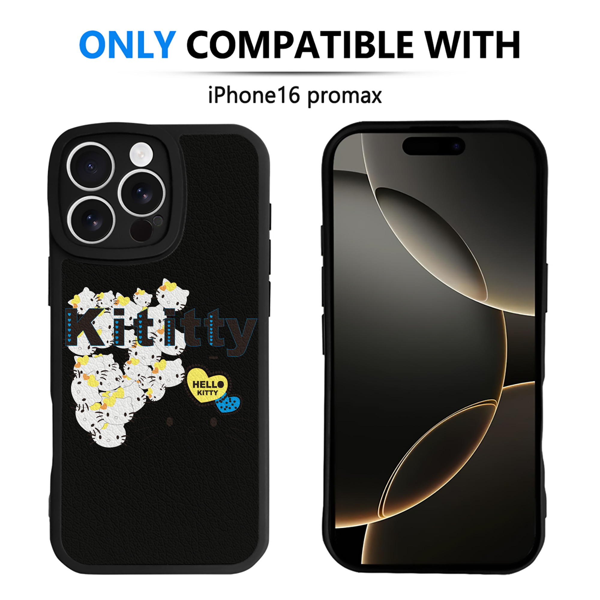 （画像用） Hello Kitty ハローキティ 【iPhone 16シリーズ対応】シリコンスマホケース（レザー調） 材質：シリコン